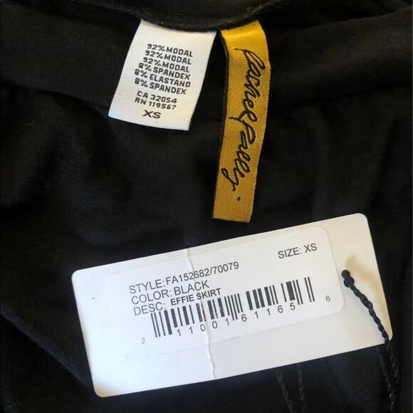 NWT Rachel Pally Effie Black skirt with side high slit size XS - Picture 6 of 9